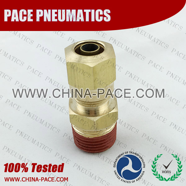 Male Adapter NTA DOT air brake compression Union bulkhead fittings, DOT Air brake fittings, Pneumatic Fittings